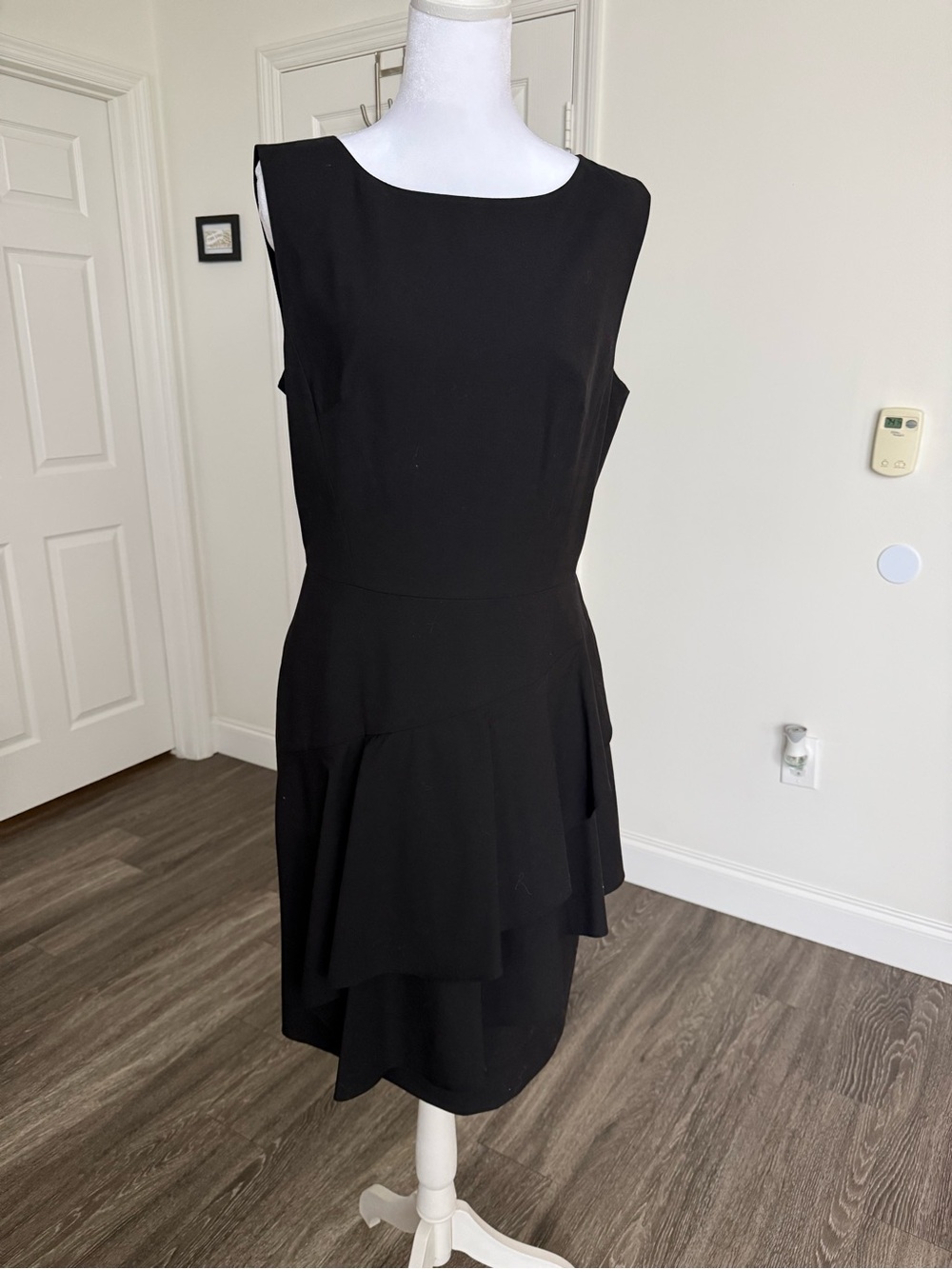 Banana Republic Black Asymmetrical Layered Sleeveless Dress